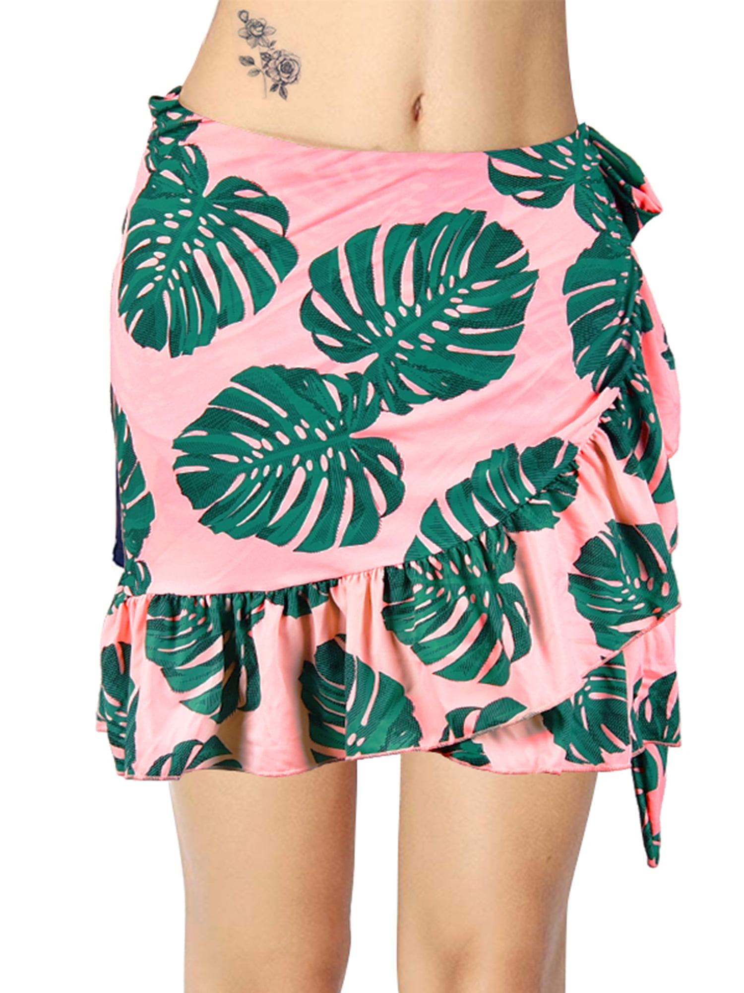 high waisted skirt swim cover up