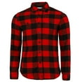 thumbnail image 6 of Denim  Flower Men's Flannel Plaid Shirt, 6 of 11