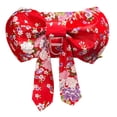 thumbnail image 4 of Cinturón de lazo para kimono japonés, portátil, cómodo y elegante para mujer, accesorio para bata yukata violeta rojo, 4 of 9