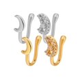 thumbnail image 1 of 4 pcs Non Piercing Nose Cuffs Moon Nose Rings Non Piercing Nose Rings Cuffs, 1 of 1