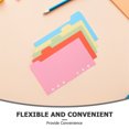 thumbnail image 7 of TABLZONE 6Set Assorted Color Paper Dividers for Notebook with Tabs Compatible with 6 Hole Binder, 7 of 7