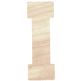 thumbnail image 1 of Krafty Supply - 16" Tall Birch Letter I| 1/4" Birch Plywood |Collegiate|Wooden Letter|Craft Alphabet Initials, 1 of 4