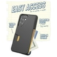 thumbnail image 2 of Smartish Galaxy S24 Wallet Case - Wallet Slayer Vol. 1 [Slim + Protective] Credit Card Holder - Drop Tested Hidden Card Slot Cover Compatible with Samsung Galaxy S24 - Black Tie Affair, 2 of 6