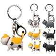 thumbnail image 2 of Kitten KeychainsMini Cute Cartoon Cat Model Hanging Toy Key Ring Keychain Bag Pendant Birthday Party Centerpiece Decorations, Baby Shower Party Favors for Kids Birthday Party, 2 of 8