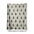 thumbnail image 3 of Christmas Tree Print Throw Blanket, Soft Cozy Warm Lightweight Blanket for Sofa Couch Bed, Farmhouse Winter Home Decor Holiday Gift, 3 of 7