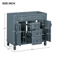 thumbnail image 3 of Historyli Go5H 36'' Modern Bathroom Vanity Without Top Sink Combo Set, Freestanding Single Basin Bathroom Vanity Cabinet With 2 Closing Doors 2 Drawers Storage Home Furniture, 3 of 7