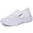 White, variant on Qaltryn Wide Toe Sneakers for Women Breathable Mesh Slip-On Sneakers with Adjustable Strap Lightweight Comfort Sneakers Cushion Casual Womens Walking Shoes Non Slip Sole for Everyday Wear