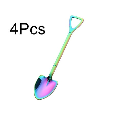 

Shovel Spade Spoons Stainless Steel Teaspoons Creative Coffee Dessert Set