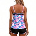 thumbnail image 6 of Zynoxe Womens Tankini Bathing Suits Fashion Print 2 Piece Swimsuit for Women Sleeveless Round Neck Tanks and Shorts Beachwear 2XL, 6 of 7