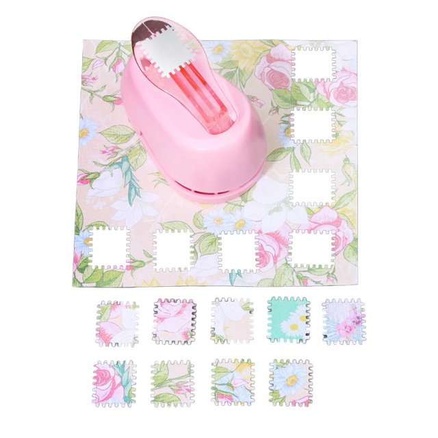 Embossing Machine Stamp Shape Craft Punch Round Hole Punch Toothed Puncher