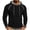 Black, variant on Men's Contrast-Stitch Raglan Lined Hoodie with Corded Hood, Long-Sleeve Fleece Pullover for Weekend Getaways Yellow XXXL