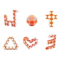 thumbnail image 3 of 10pcs Magic Snake Cube Puzzle Toy For Children Adults Random Colour, 3 of 5