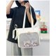thumbnail image 2 of LHSHID Cute Ribbon Japanese Ita Bag Large Tote Crossbody Bag Messenger Bag for Women Aesthetic Bag Y2K Purse (White), 2 of 5