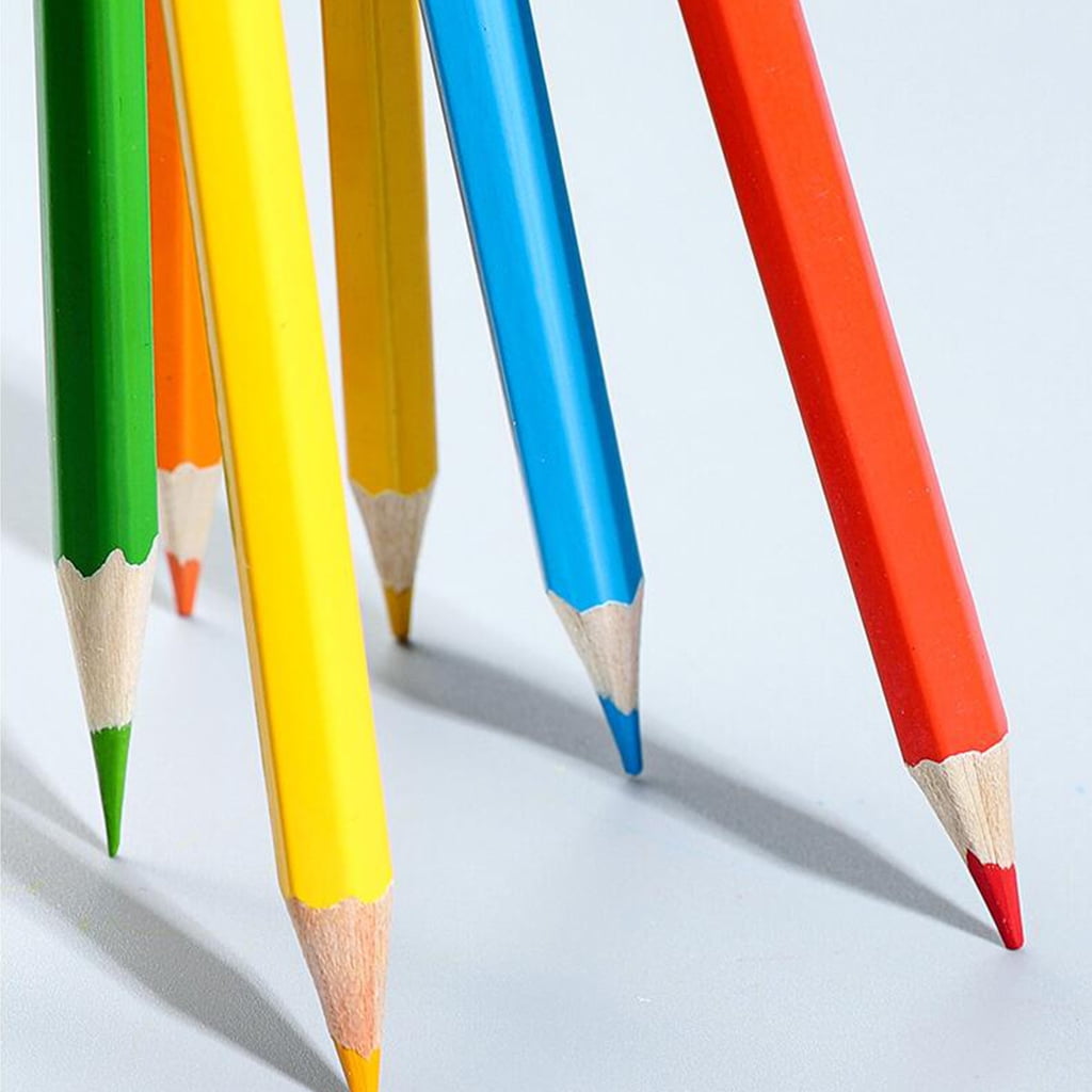 12/36/72/120Pcs Oily Color Pencil Set Thick Core Drawing Sketch Colored Pen Kit
