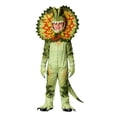 thumbnail image 2 of Dilophosaurus Dinosaur Costume for k'ids, Realistic Frilled Dino Jumpsuit with Hood, Gloves and Shoe Covers, Halloween Ch'ild Cosplay Outfit, 2 of 4