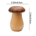 thumbnail image 3 of Wooden Mushroom Toothpick Holder Dispenser, Cute Toadstool Shape Container, for Kitchen Table Restaurant Dining, with 100 Picks, 3 of 7