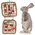 thumbnail image 4 of Juguetes para masticar para chinchillas, conejos, colchones de paja marina, pájaros, pastos marinos, loros, cacatúas, hámsteres, columpios, 4 of 6