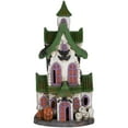 thumbnail image 2 of Northlight LED Lighted Haunted House with Skulls Halloween Decoration - 22.75", 2 of 8