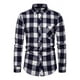 thumbnail image 2 of Camisa Manga Larga Cuadros Para Hombre Moda Slim Fit, 2 of 4