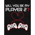 thumbnail image 2 of Tstars Womens Valentine's Day Love Video Gamer Shirt Controllers Heart Player 2 Cute Gift Idea for Her Wife Racerback Tank Top, 2 of 5