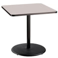 thumbnail image 1 of Pemberly Row Cafe Table 36"H Particleboard Black Frame Gray Top, 1 of 1