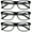 3 Black, variant on V.W.E. Unisex Matte Frame Lightweight Reading Glasses, 3 Pair