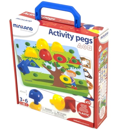 Miniland Activity Pegs  30 Pieces