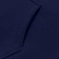 thumbnail image 6 of ZCFZJW Mens Casual Cotton Hooded Collar Drawstring Hoodies Drawstring Pullover Sweatshirts Casual Sherpa Fleece Lined Warm Long Sleeve Shirts with Pockets Dark Blue L, 6 of 10