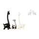 thumbnail image 1 of Figuras creativas modernas de jirafa y , estatua de cerámica, centro de mesa, adornos únicos para escritorio, oficina, estantería, dormitorio,, 1 of 8