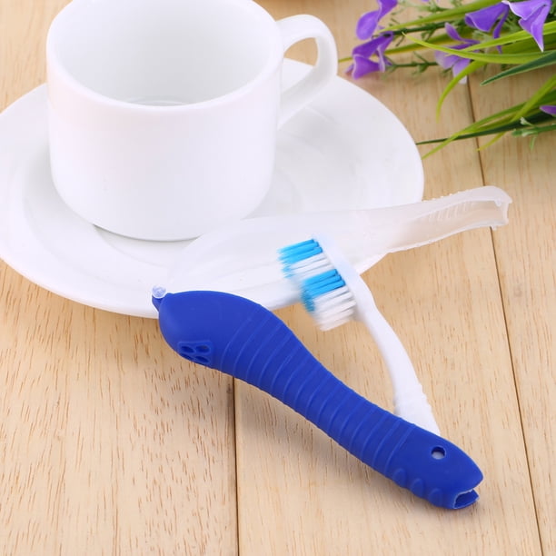 Portacepillos de dientes de pared, azul oscuro, portátil, compacto, de plástico, portacepillos de dientes, portacepillos de dientes diseñado para profesionales