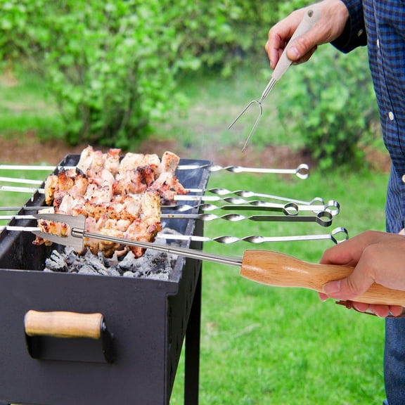 Niceauty Grill Skewers Roasting Sticks Stainless Steel 1Pcs