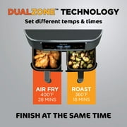 Ninja® Foodi® 6-in-1, 8-qt. 2-Basket Air Fryer with DualZone™ Technology, DZ201