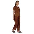 thumbnail image 2 of Inkmeso Ensemble de Pyjama en Coton pour Femmes Manches Courtes Classiques 2 Pcs Chemise & Pyjama Loungewear, 2 of 7