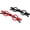 2 Pack / Black+Red, variant on 2 Pack Mini Reading glasses Retro Small Round Readers with Spring Hinges Black Red