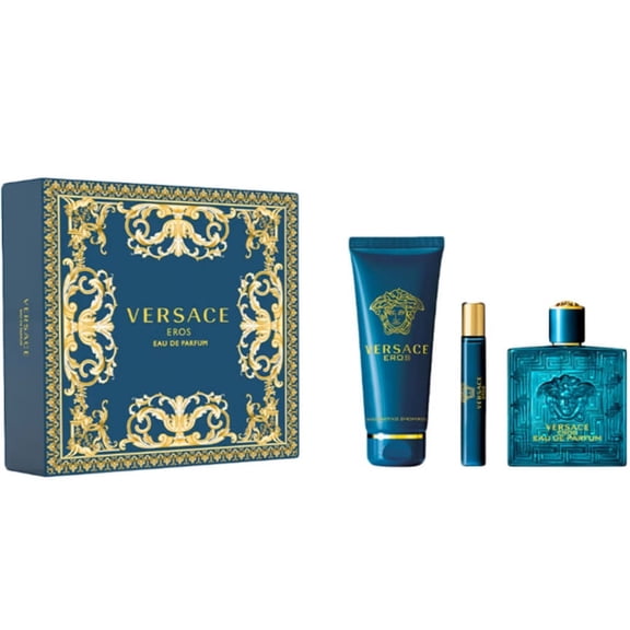 Versace Eros 3.4 Eau De Parfum Spray by Versace Gift Set for Men