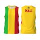 thumbnail image 2 of Camiseta deportiva de baloncesto para hombre con la bandera de Mali, para correr, fitness, multifunción, sin mangas, con nombre personalizado exclusivo, 2 of 4