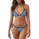 thumbnail image 1 of Fotbe whiet Snowflake blue background Traje de Baño para Mujer de Dos Piezas – Bikini Sexy de Tirantes Tipo Halter con Diseño Triangular, 1 of 6