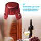 thumbnail image 4 of Tapón de botella de vino espumoso de acero inoxidable, corcho decorativo de champán, bebidas a prueba de fugas, protector de vino, rojo, 4 of 6