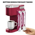 thumbnail image 5 of Nurforta K Cup Holder for Keurig: Coffee Pod Holder for Counter Small Space, Space Saving K pod Storage & Organizer for Wall Mount, Rose Red 2 Pack, 5 of 7