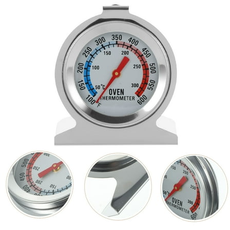 PAMINGONO Grill Cooking Thermometer Oven Calibration Stainless Steel 1Pcs