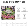 thumbnail image 5 of YINGXI Funny Frog Throw Pillow Covers case，Awkward in The Streets Asleep in The Sheets Pillow Covers 20x20in, 5 of 5