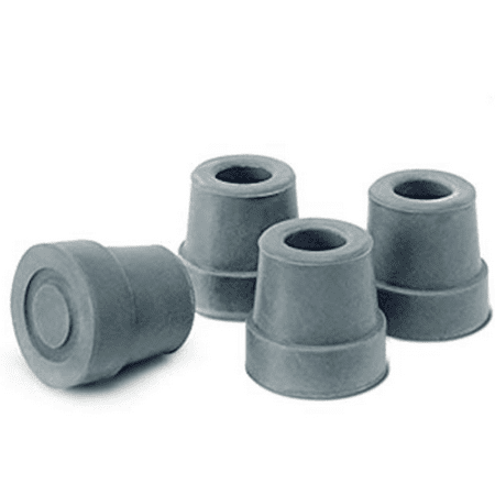 Tubing Pack - Pivit Quad Cane Replacement Tips | Small Base, Gray | Pack of 4 | Fits Any 1/2