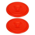 thumbnail image 2 of 2pcs Plastic Trash Can Lids Round Trash Can Replacement Cover Heavy-Duty Garbage Can Lid For Outdoor Trash Can Rounded Smooth Plastic Lid, 2 of 8