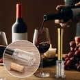 thumbnail image 3 of RuiJiao 4-Piece Portable Needle-Air Pressure Wine Opener Set with Foil Cutter, Vacuum Stopper and Pourer, Compact Bar Tool Gift, 3 of 8