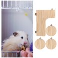 thumbnail image 4 of 4 Pcs Pédales en Bois Planches de Debout Jouet pour Écureuil Chinchilla Hamster, 4 of 8