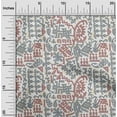 thumbnail image 1 of oneOone Cotton Cambric Dusty Gray Fabric Ethnic Block Craft Projects Decor Fabric Printed By The Yard 56 Inch Wide, 1 of 4