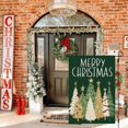 thumbnail image 2 of Merry Christmas Trees Garden Flag 12x18 Inch Double Sided Small Burlap Holiday Yard Decoration for Outside (Green), 2 of 6