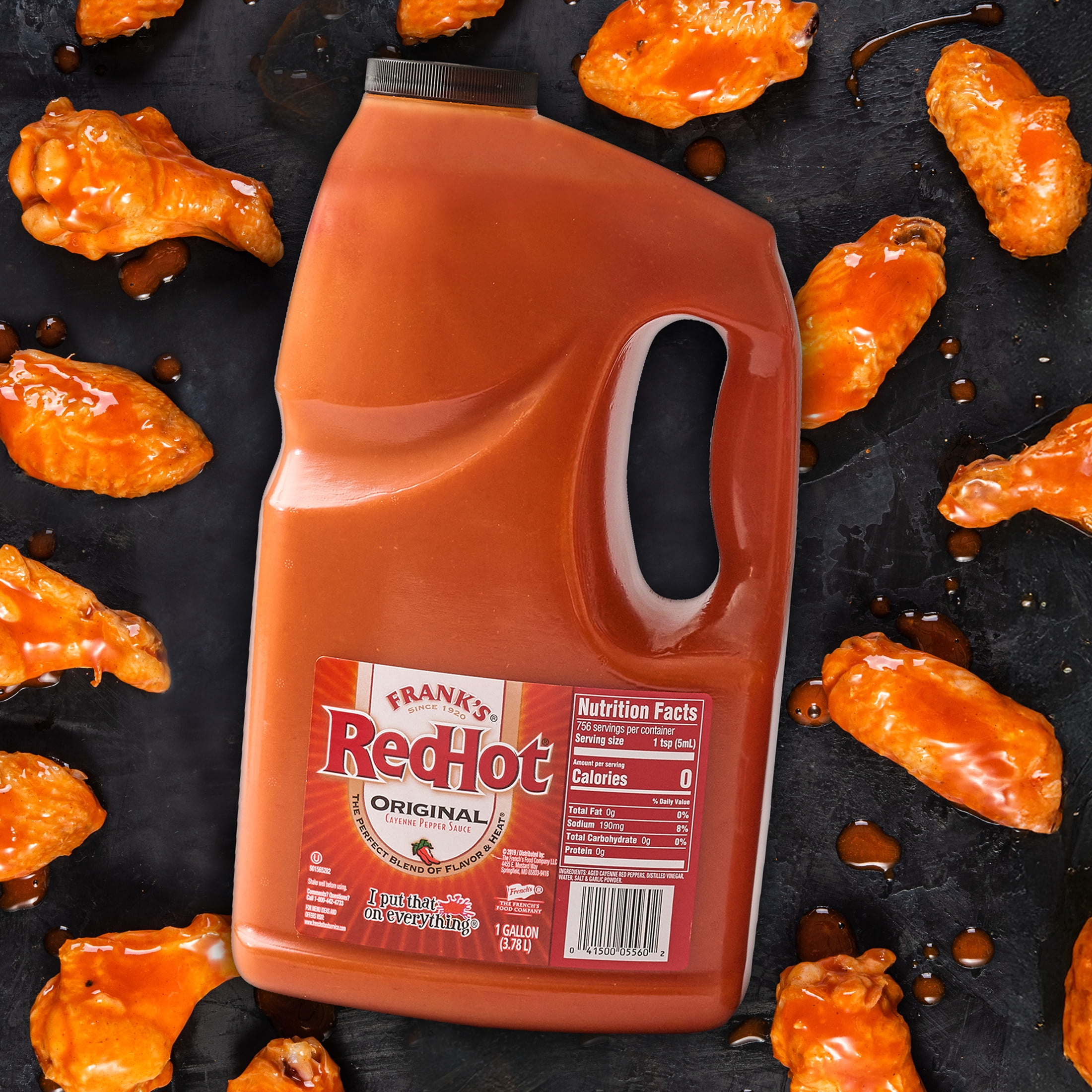 Frank's RedHot Original Cayenne Pepper Hot Sauce, 1.0 gal Jug