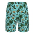 thumbnail image 6 of Wukai Pineapple Sea Turtle Print Beach Trunks with Compression Liner Swimsuit Quick Dry Beach Sports Shorts with Pocket-XX-Large, 6 of 8