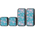 thumbnail image 3 of Hinthetall Art Floral Print Refrigerator Handle Covers for Fridge and Microwave Door Handle Covers Protector for Kitchen Appliances Keep Clean for Kitchen Anti-Skid Home Essential Set of 4, 3 of 7